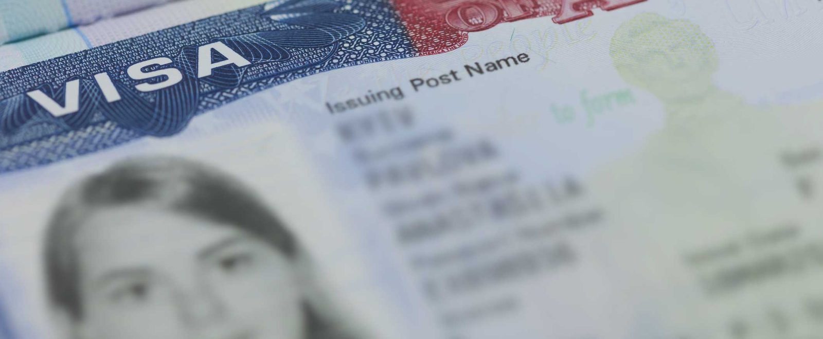 A United States visa page showing the holder's photograph, issued as a fiance visa